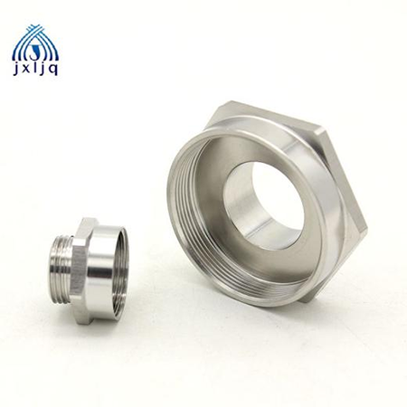 Brass cable gland enlarger stepping a small thread to a larger one