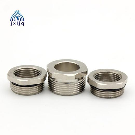 Hexagonal brass adaptor for easy installation with a spanner