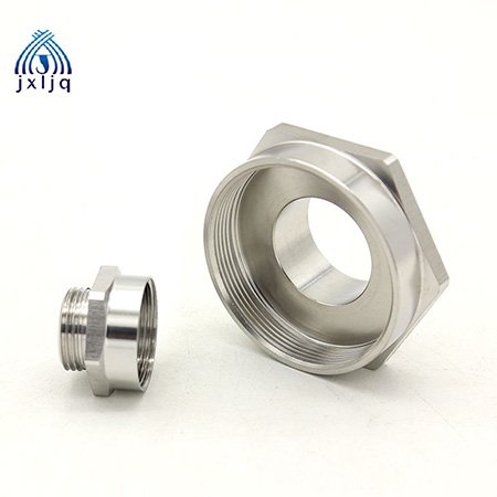 Cable gland adaptor converting thread size on a camera junction box