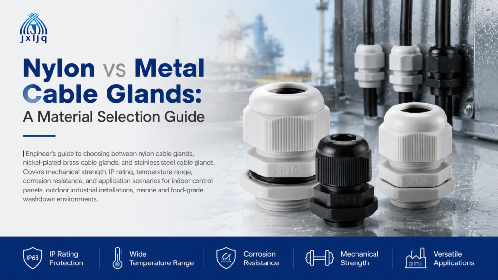 Nylon vs metal cable gland material comparison cover